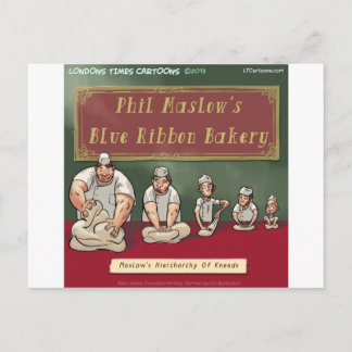 Maslows Bakers Heirchachy Postcard
