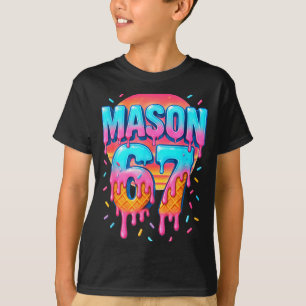 Mason 67 Costume Ice Cream Baseball Drip 6 7 Meme T-Shirt