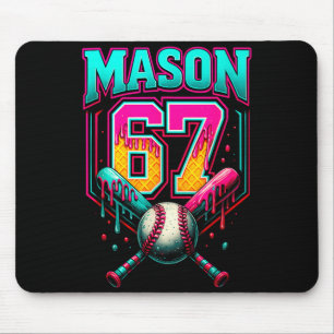 Mason 67 Funny Ice Cream Drip Baseball Ice Cream D Mouse Mat