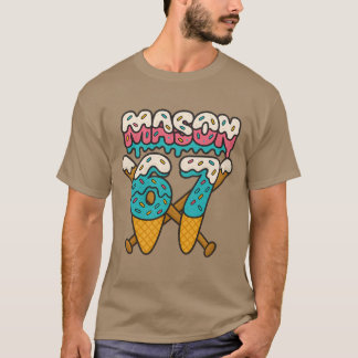Mason 67 Funny Ice Cream Drip Baseball Meme Design T-Shirt
