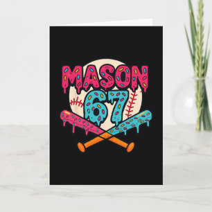 Mason 67 Funny Ice Cream Drip Sell Meme Graphic  Card