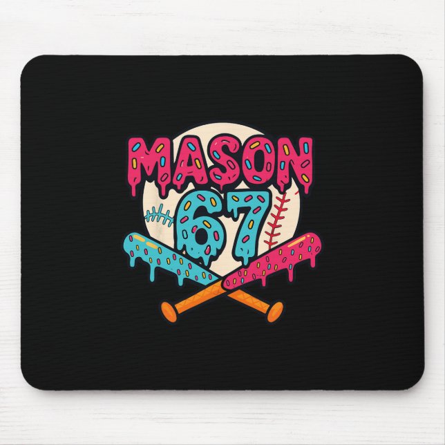Mason 67 Funny Ice Cream Drip Sell Meme Graphics 1 Mouse Mat (Front)
