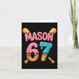 Mason 67 Ice Cream Drip Baseball  Card