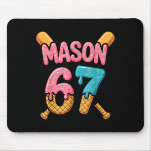 Mason 67 Ice Cream Drip Baseball  Mouse Mat