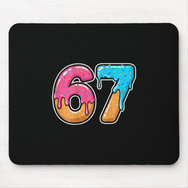 Mason 67 Ice Cream Drip Meme Six Seven Funny (on C Mouse Mat (Front)