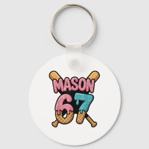 Mason 67 Ice Cream Drip Sell  Key Ring