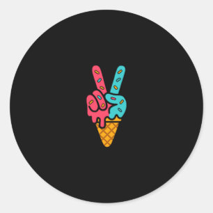 Mason 67 Ice Cream Halloween Funny Six Seven Meme  Classic Round Sticker