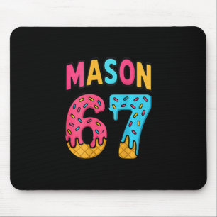 Mason 67 Ice Cream Meme Funny Six Seven (on Ck) Mouse Mat