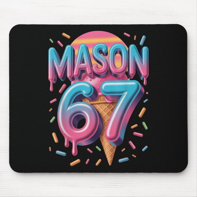 Mason 67 Meme Ice Cream Bysebyll Drip _1  Mouse Mat (Front)