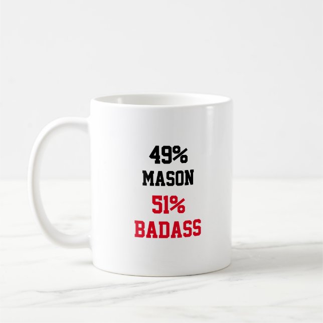 Mason Badass Coffee Mug (Left)