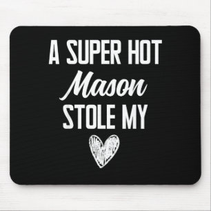 Mason Boyfriend Girlfriend Stole Heart Graphic Art Mouse Mat