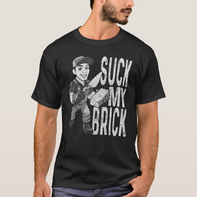 Mason Bricklayer Hard Work Brickie Brickmason Buil T-Shirt (Front)