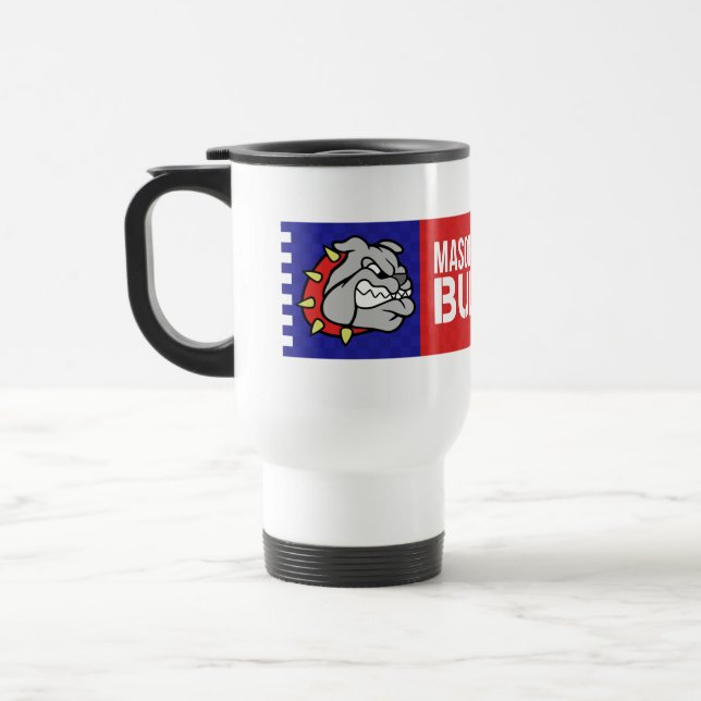 Mason Bulldogs #2 Travel Mug (Left)