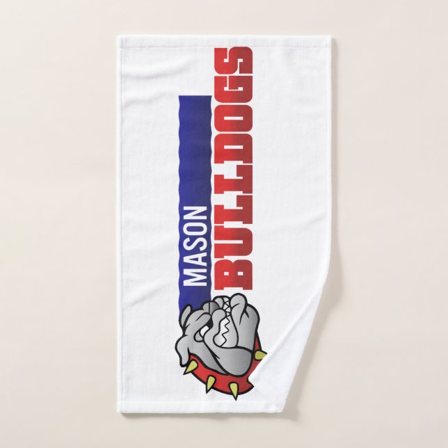 Mason Bulldogs #3 Hand Towel (Hand Towel)