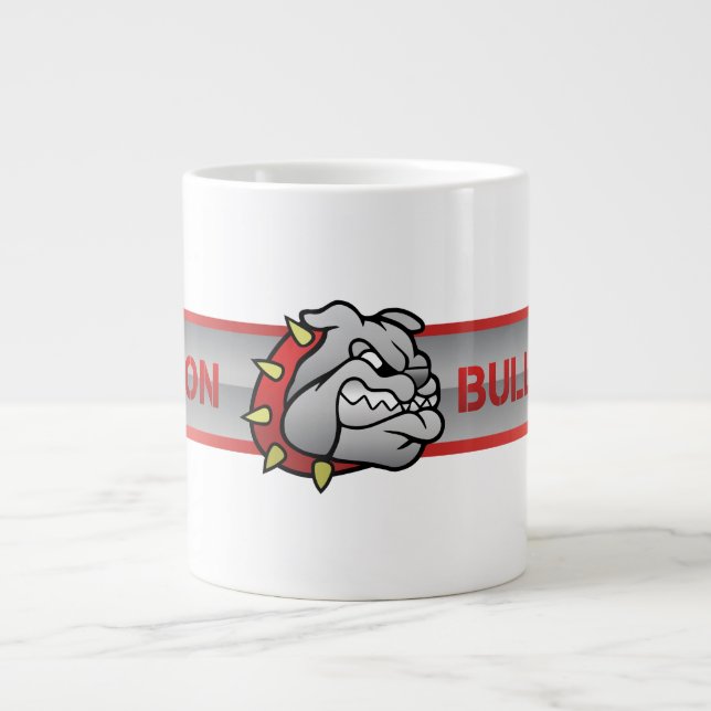 Mason Bulldogs #4 Large Coffee Mug (Front)