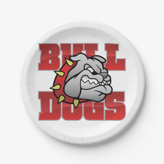 Mason Bulldogs #5 Paper Plate (Front)