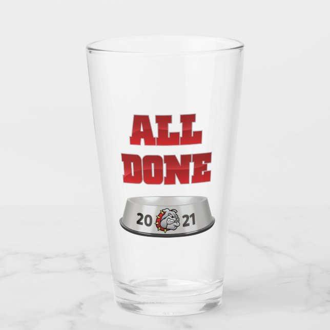 Mason Bulldogs #7 Glass (Front)
