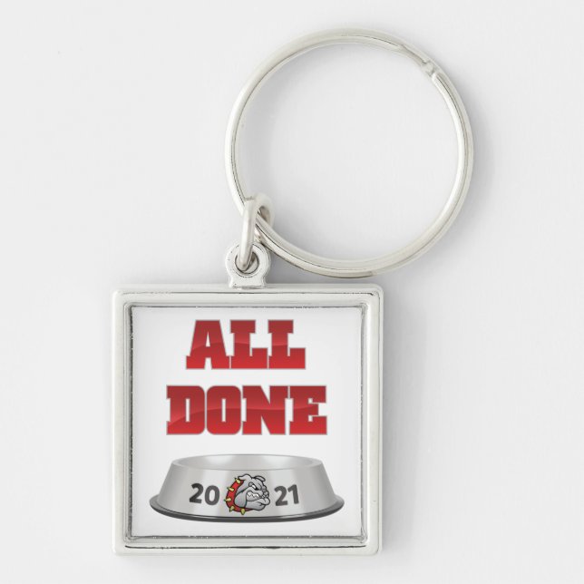Mason Bulldogs #7 Key Ring (Front)