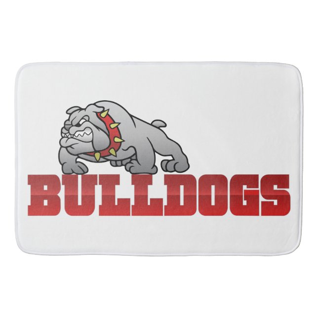 Mason Bulldogs #8 Bath Mat (Front)