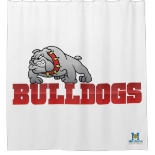 Mason Bulldogs #8 Shower Curtain