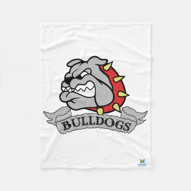 Mason Bulldogs Fleece Blanket (Front)