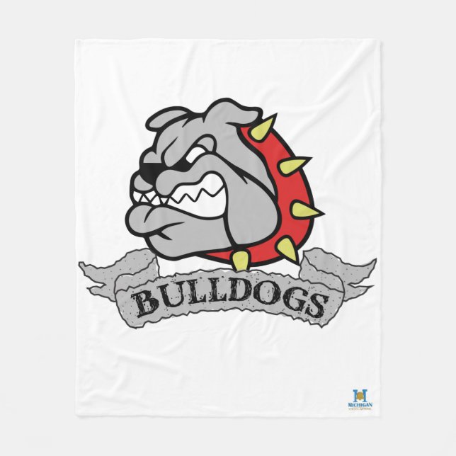 Mason Bulldogs Fleece Blanket (Front)