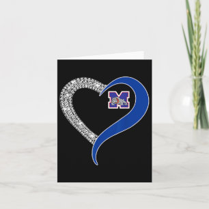 Mason Bulldogs Logo Diamond Heart Hs Card