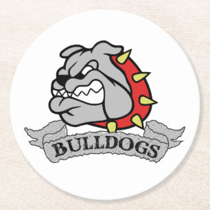 Mason Bulldogs Round Paper Coaster