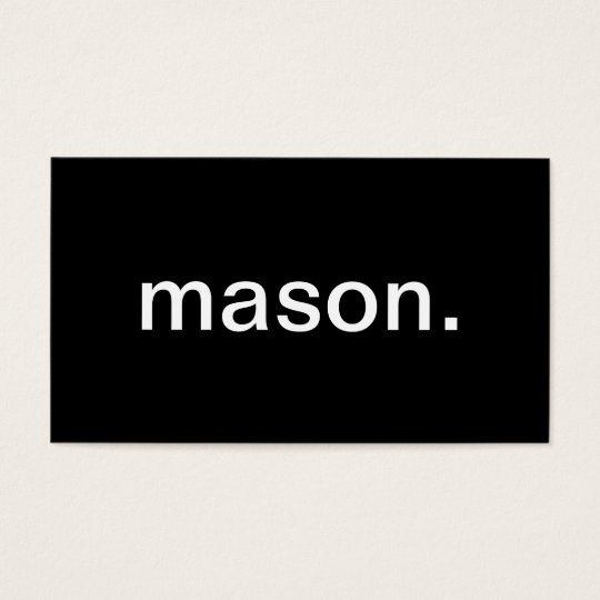 Mason Business Card