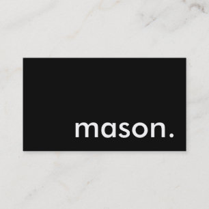 mason. business card
