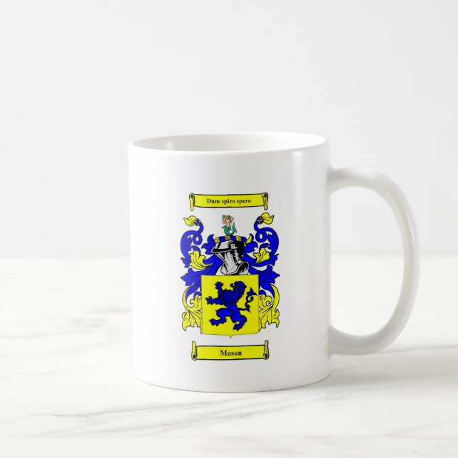 Mason (English) Coat of Arms Coffee Mug (Right)