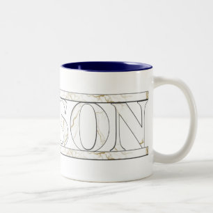 Mason in Marble Two-Tone Coffee Mug