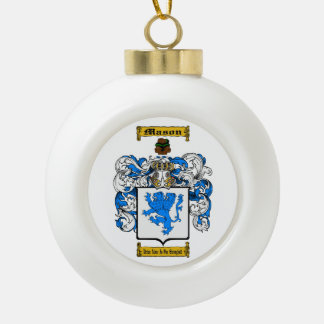 Mason (Irish) Ceramic Ball Christmas Ornament