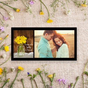 Mason Jar and Daisies Country Wedding Thank You