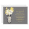 Mason Jar and Wildflowers Wedding Invitations
