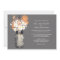 Mason Jar and Wildflowers Wedding Invitations