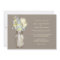 Mason Jar and Wildflowers Wedding Invitations