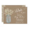 Mason Jar Baby's Breath Bridal Shower Invitation