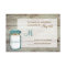 Mason Jar Barn Wood Rustic Wedding RSVP Cards