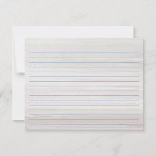 Mason Jar & Blue Hydrangea Grey Recipe Card