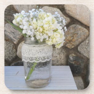 Mason Jar Bouquet Coaster