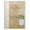 Mason Jar Burlap White Lace Baby Shower Guest Book