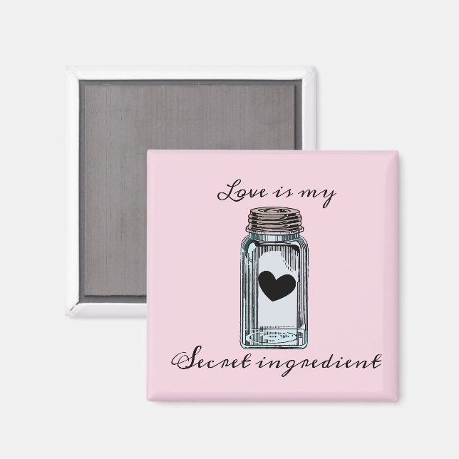 Mason Jar Canning Love is my Secret Ingredient Magnet (Front/Back)