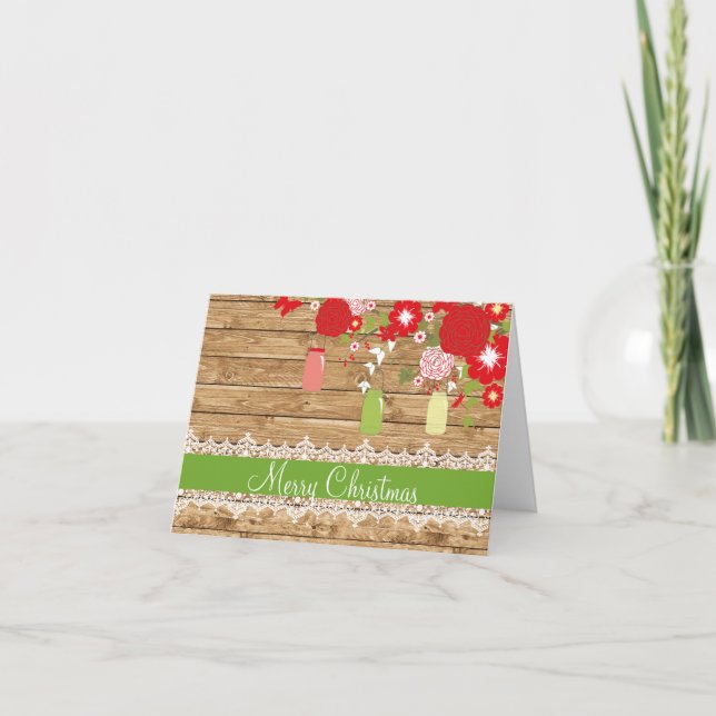Mason Jar Christmas Card (Front)