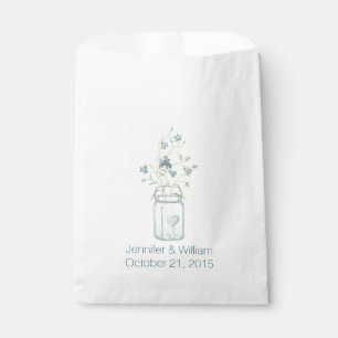 Mason Jar Custom Wedding Favour Bag