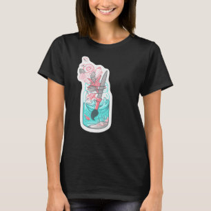 Mason jar cute ocean paint brush T-Shirt