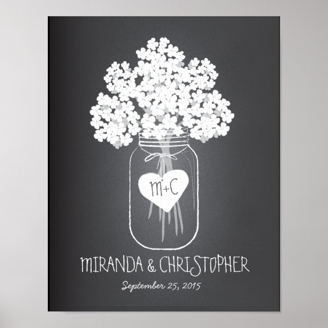 Mason Jar Family Established Marriage Poster (Front)