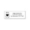 Mason jar logo self inking return address stamps