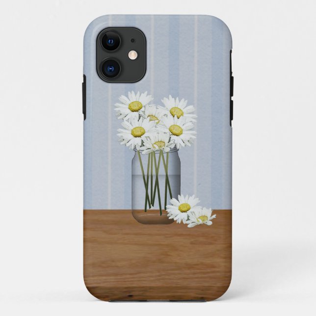 Mason Jar Of Daisies  Case-Mate iPhone Case (Back)