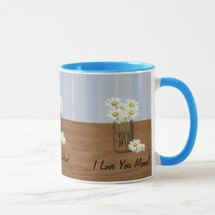 Mason Jar Of Daisies Mother's Day Mug